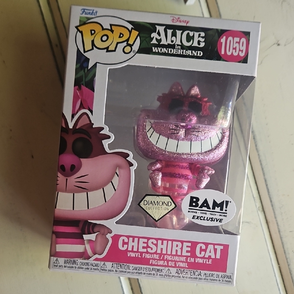 #1059 Cheshire Cat Funko Pop Diamond Collection Bam Exclusive